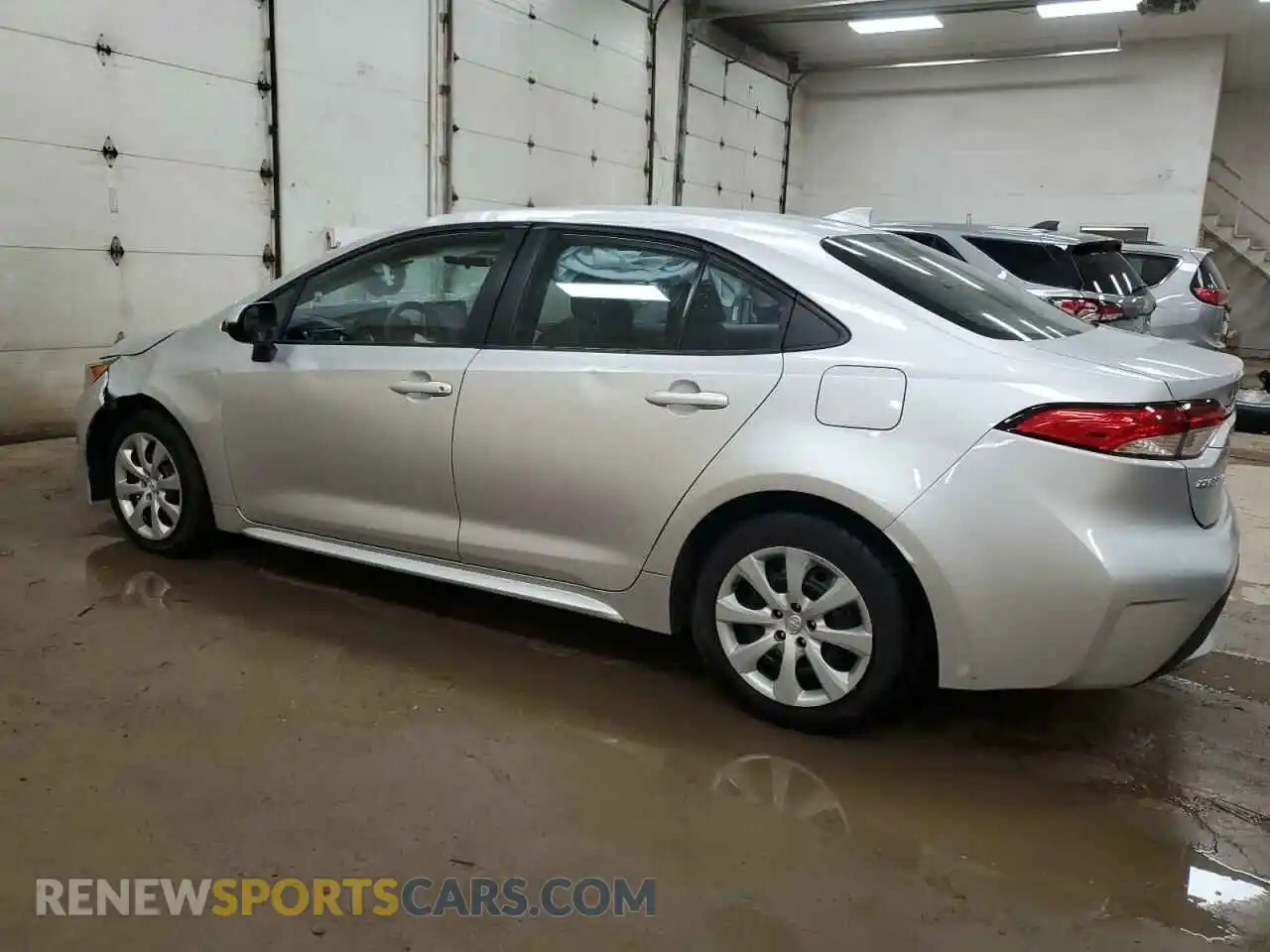 2 Photograph of a damaged car 5YFEPMAE1MP184072 TOYOTA COROLLA 2021