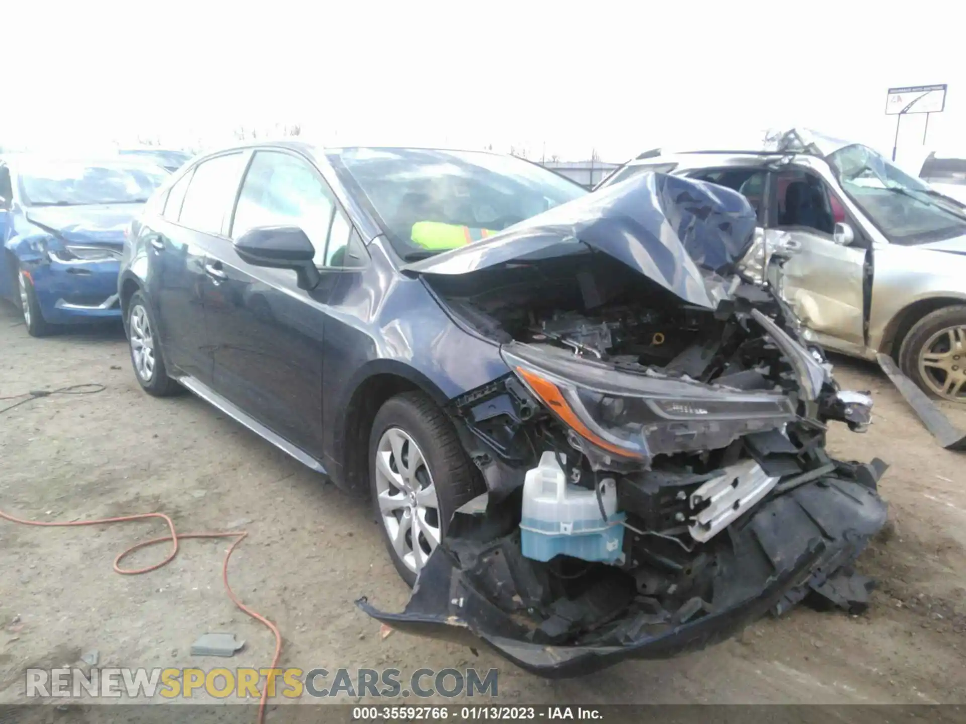 1 Photograph of a damaged car 5YFEPMAE1MP184508 TOYOTA COROLLA 2021