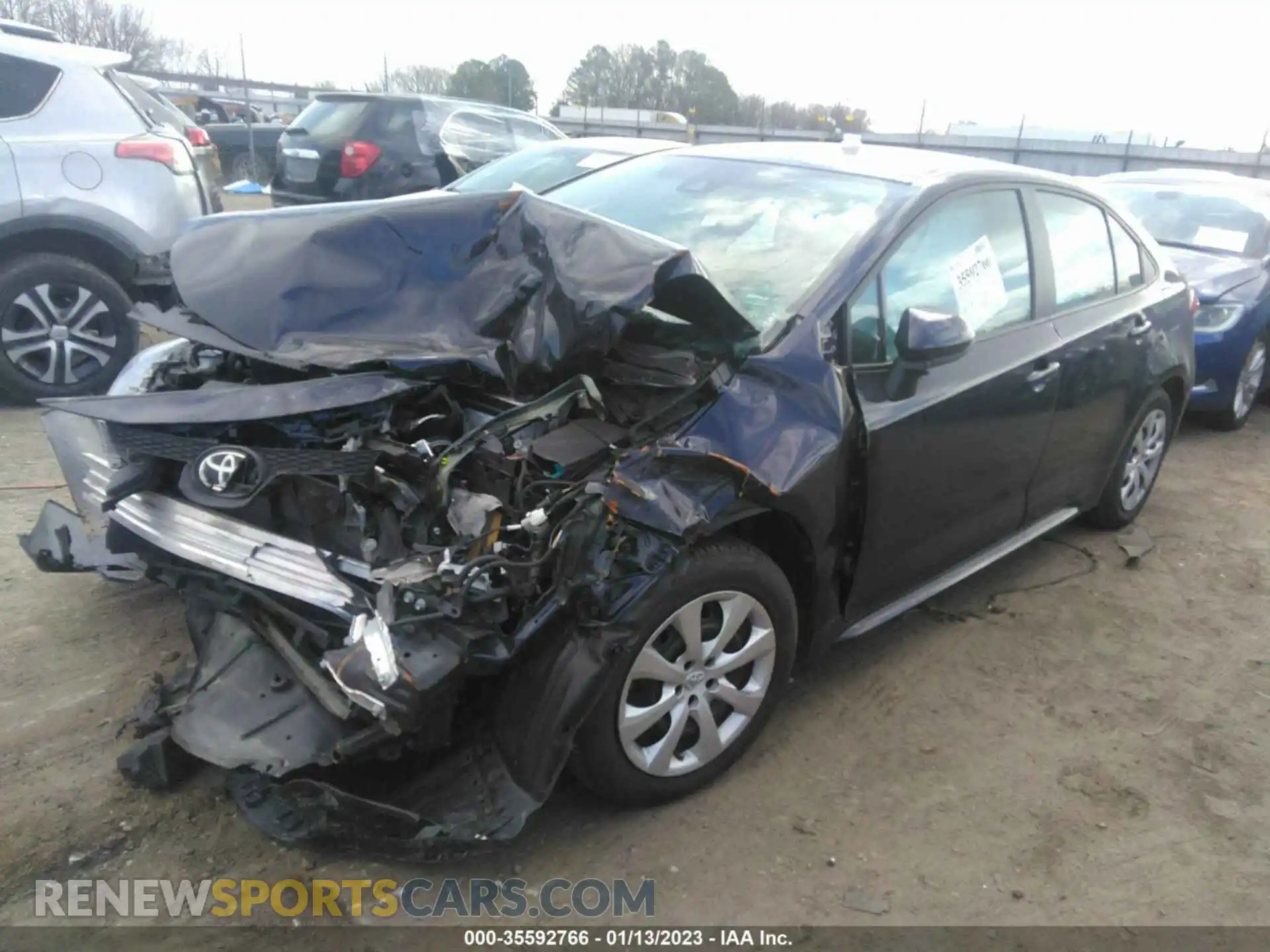 2 Photograph of a damaged car 5YFEPMAE1MP184508 TOYOTA COROLLA 2021