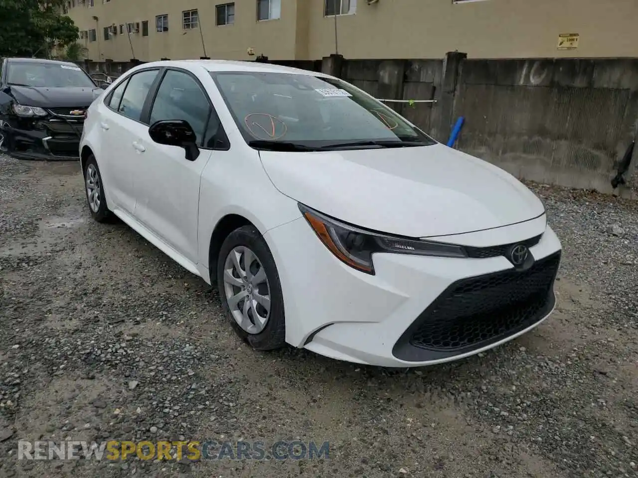 1 Фотография поврежденного автомобиля 5YFEPMAE1MP187084 TOYOTA COROLLA 2021