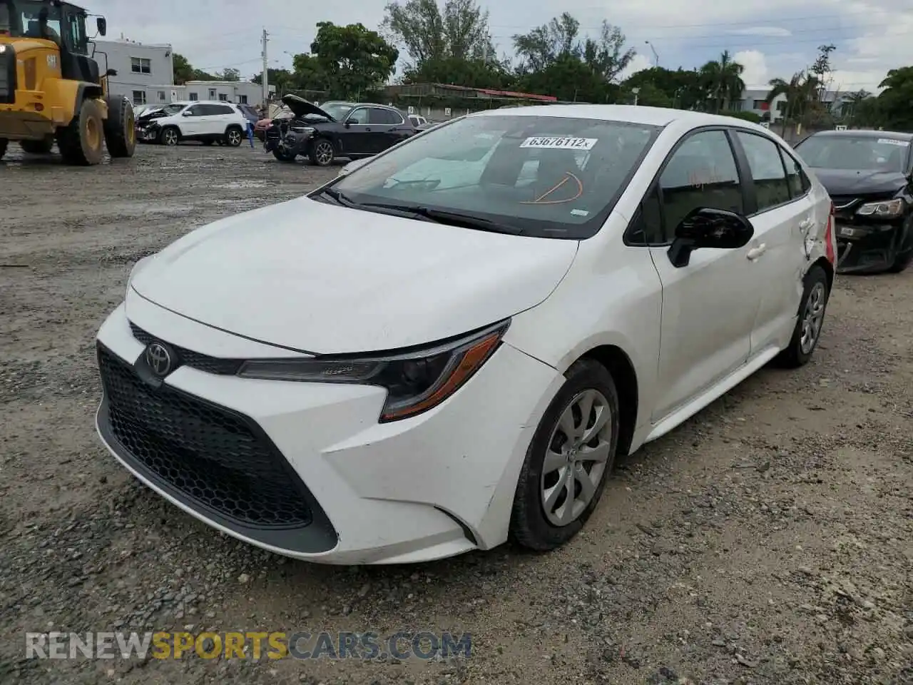 2 Фотография поврежденного автомобиля 5YFEPMAE1MP187084 TOYOTA COROLLA 2021