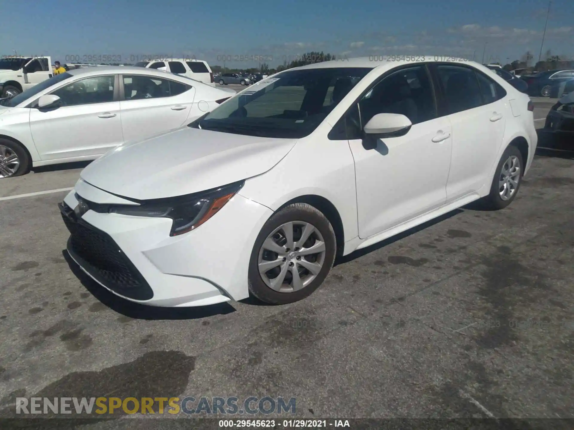 2 Фотография поврежденного автомобиля 5YFEPMAE1MP189076 TOYOTA COROLLA 2021