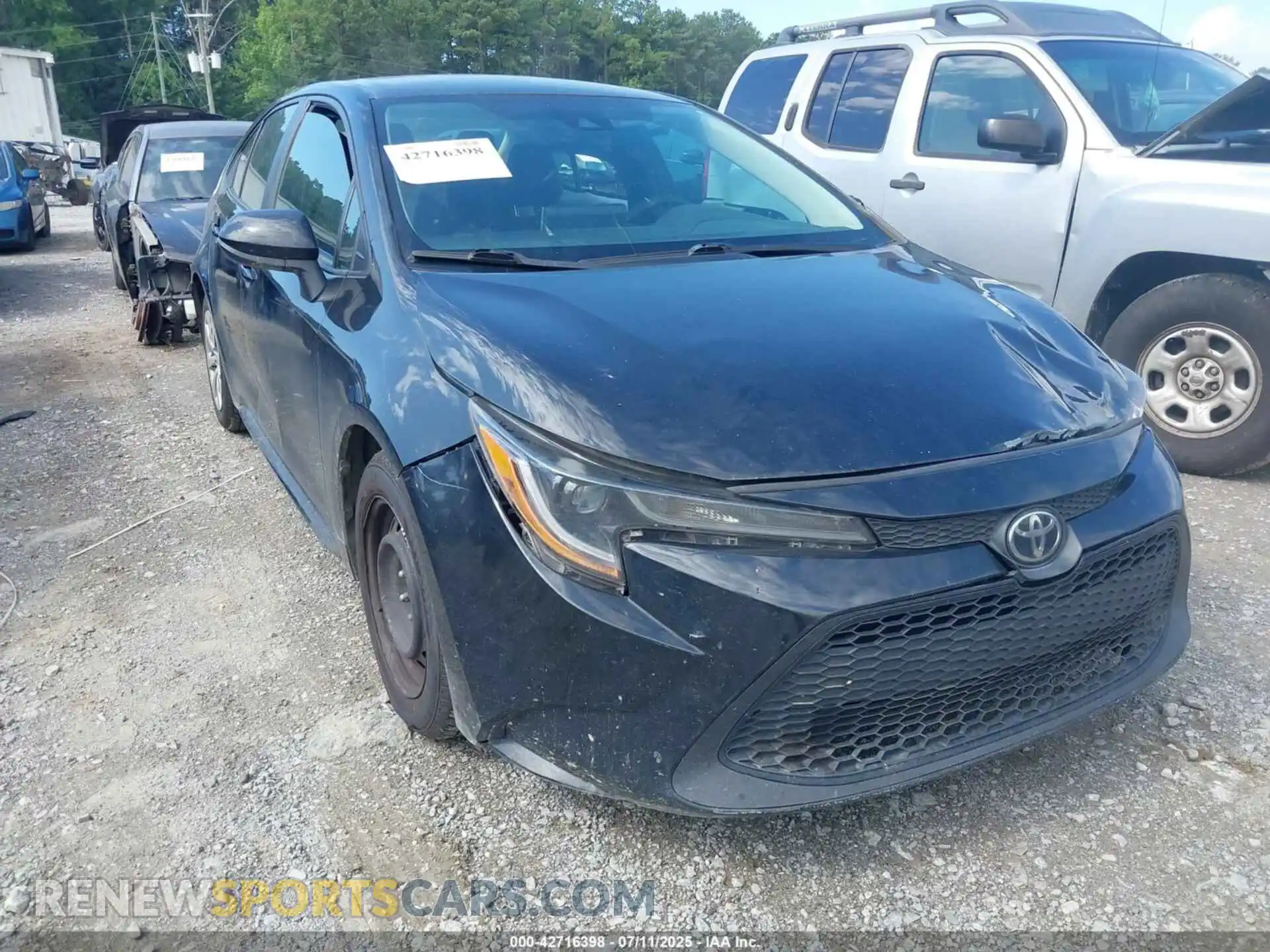 1 Photograph of a damaged car 5YFEPMAE1MP191829 TOYOTA COROLLA 2021