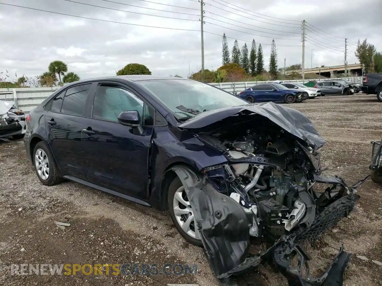 1 Photograph of a damaged car 5YFEPMAE1MP192415 TOYOTA COROLLA 2021