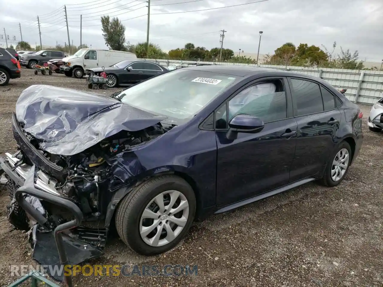 2 Photograph of a damaged car 5YFEPMAE1MP192415 TOYOTA COROLLA 2021
