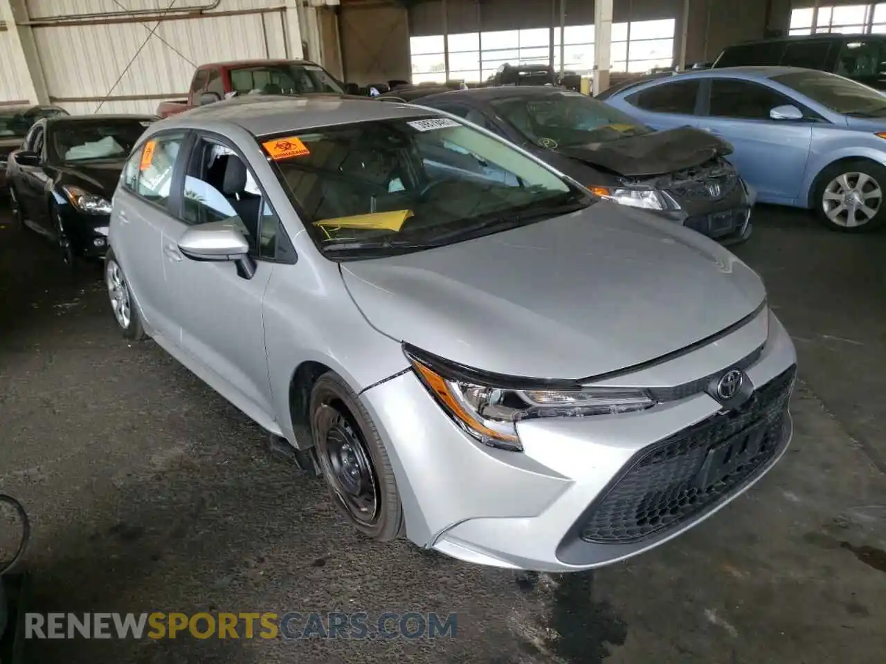1 Фотография поврежденного автомобиля 5YFEPMAE1MP194505 TOYOTA COROLLA 2021
