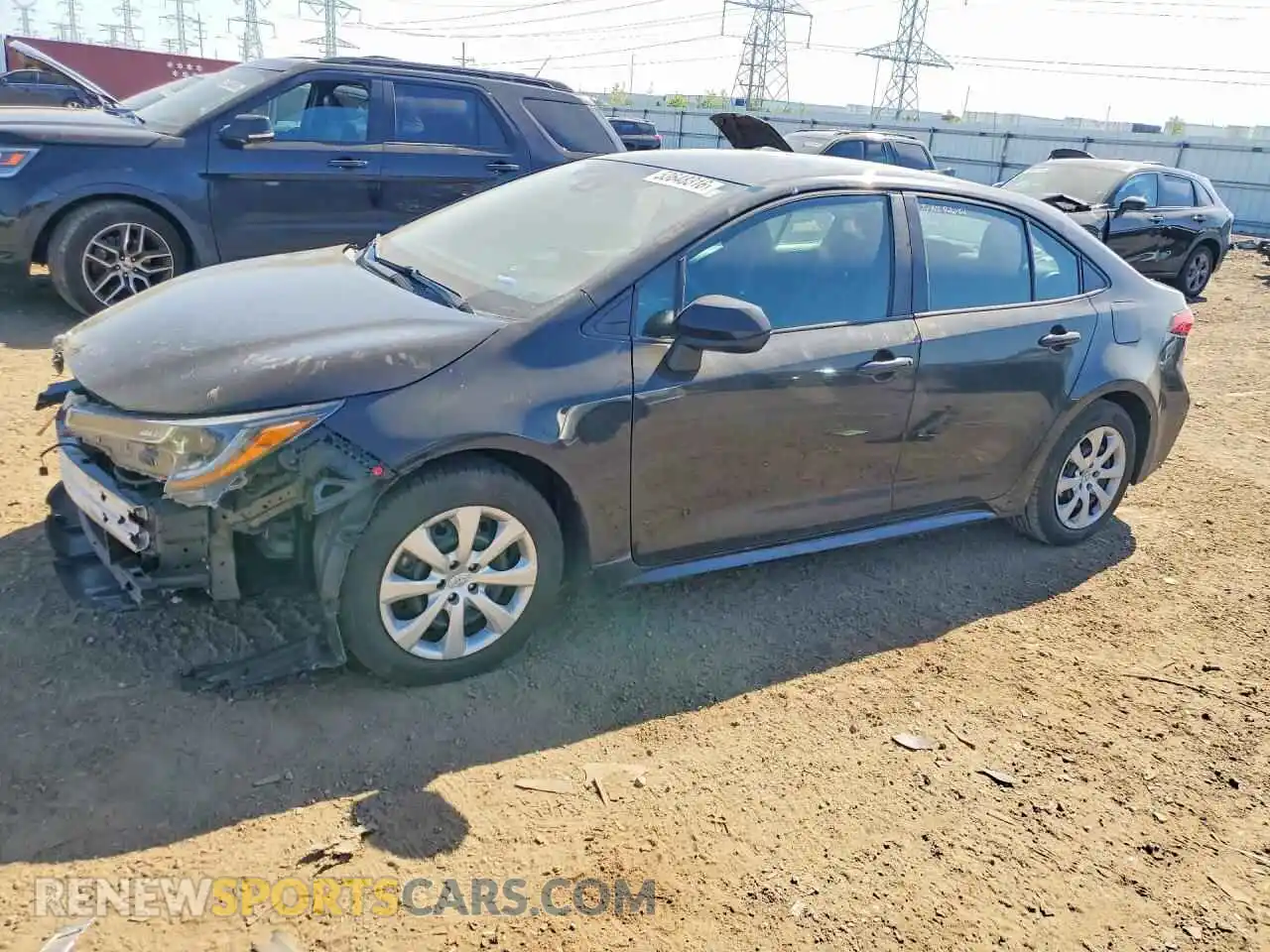 1 Photograph of a damaged car 5YFEPMAE1MP194861 TOYOTA COROLLA 2021