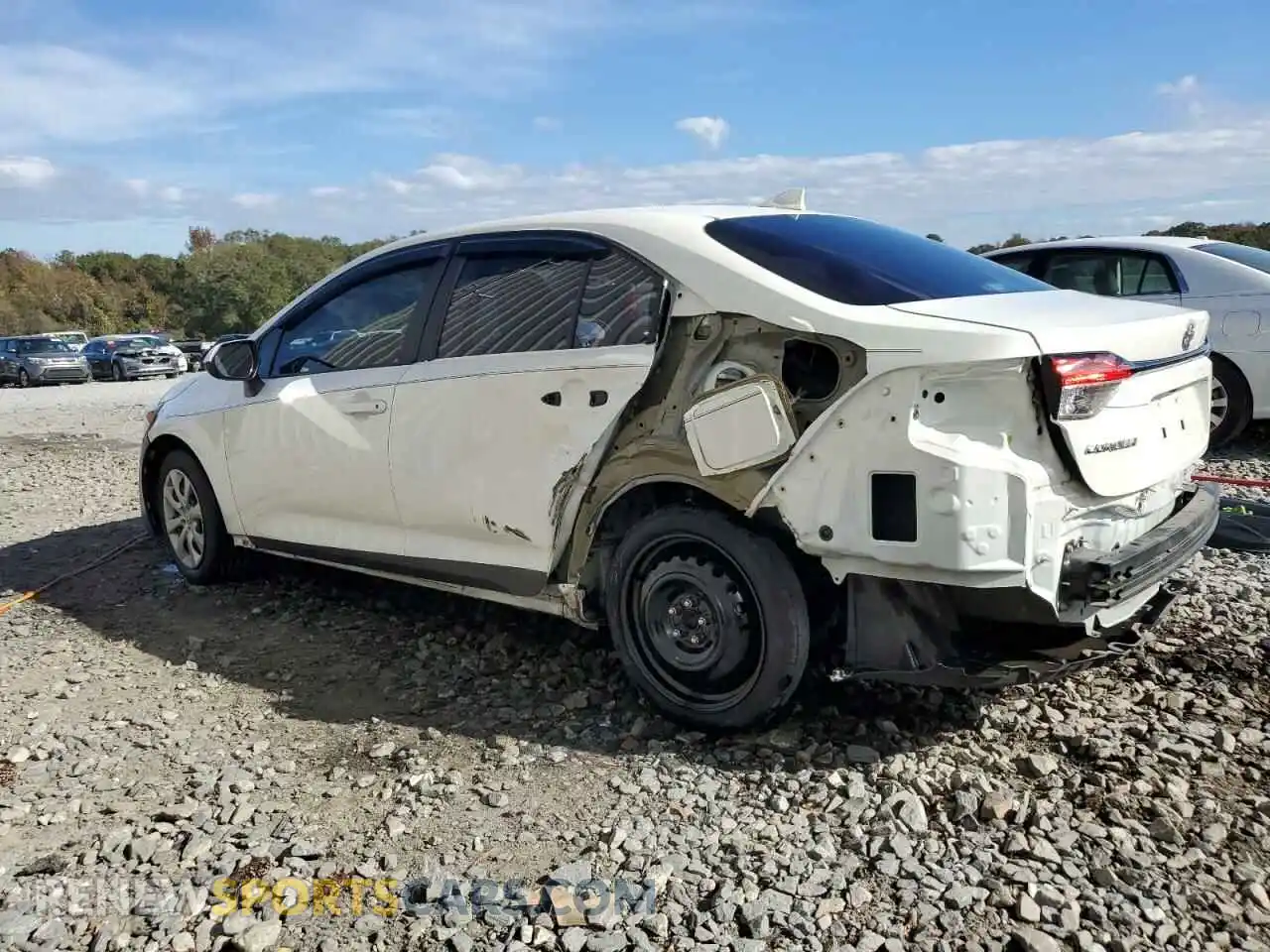 2 Photograph of a damaged car 5YFEPMAE1MP195413 TOYOTA COROLLA 2021