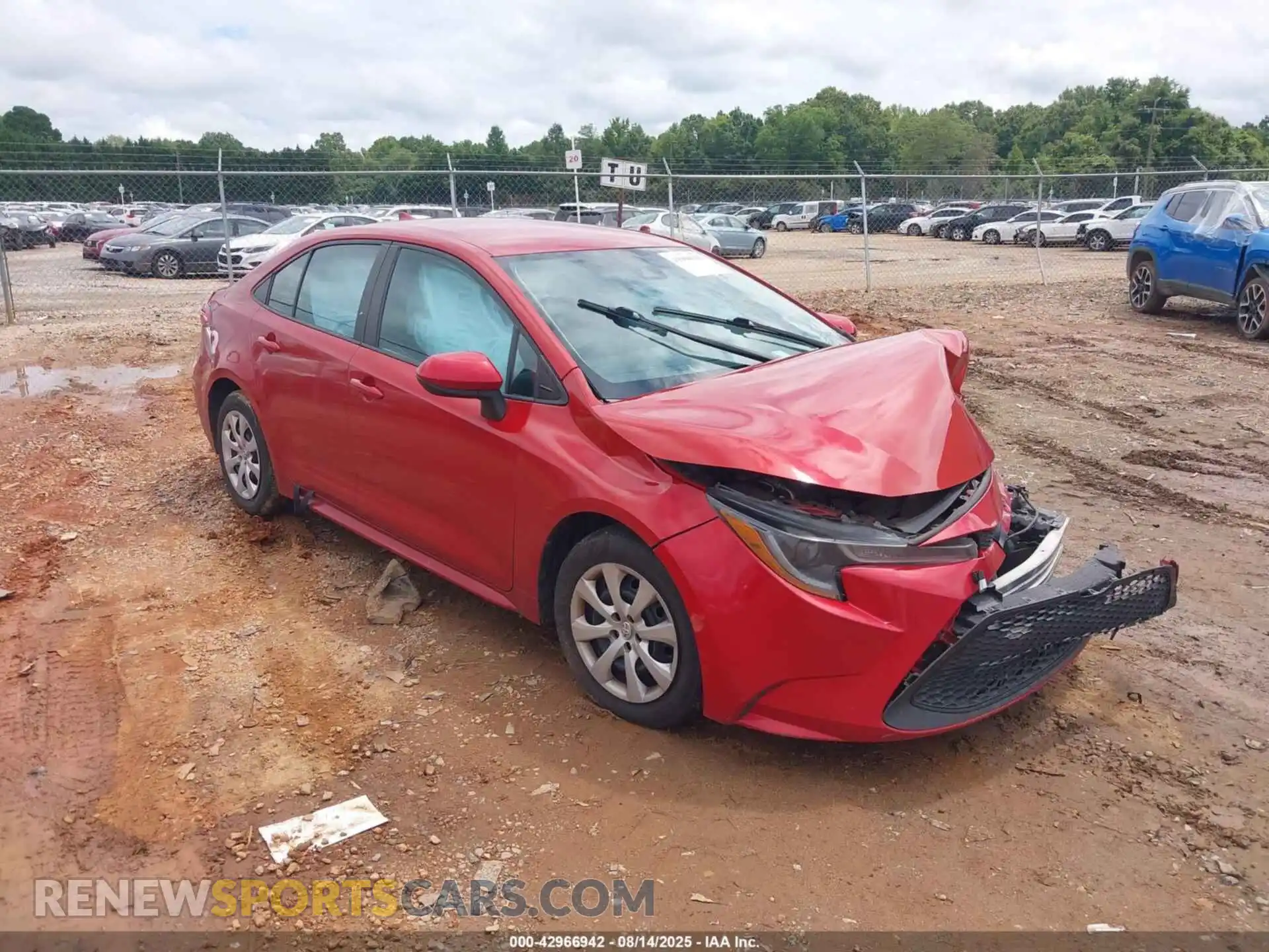 1 Photograph of a damaged car 5YFEPMAE1MP198571 TOYOTA COROLLA 2021