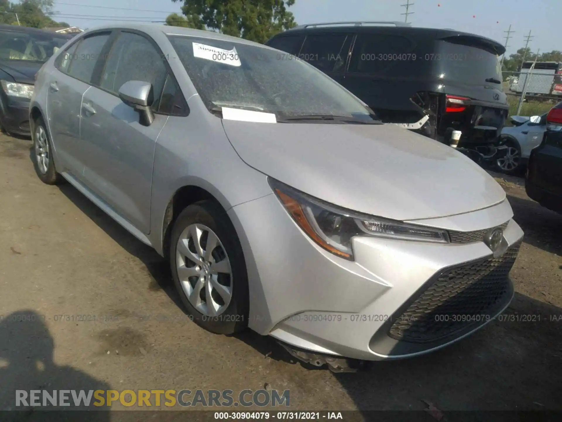 1 fotografías del automóvil dañado 5YFEPMAE1MP204854 TOYOTA COROLLA 2021