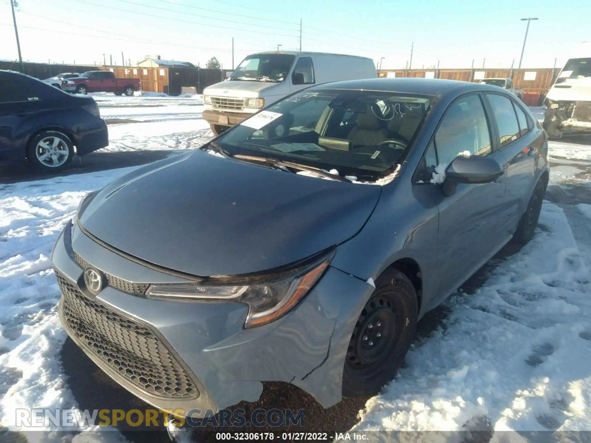 2 Photograph of a damaged car 5YFEPMAE1MP207348 TOYOTA COROLLA 2021