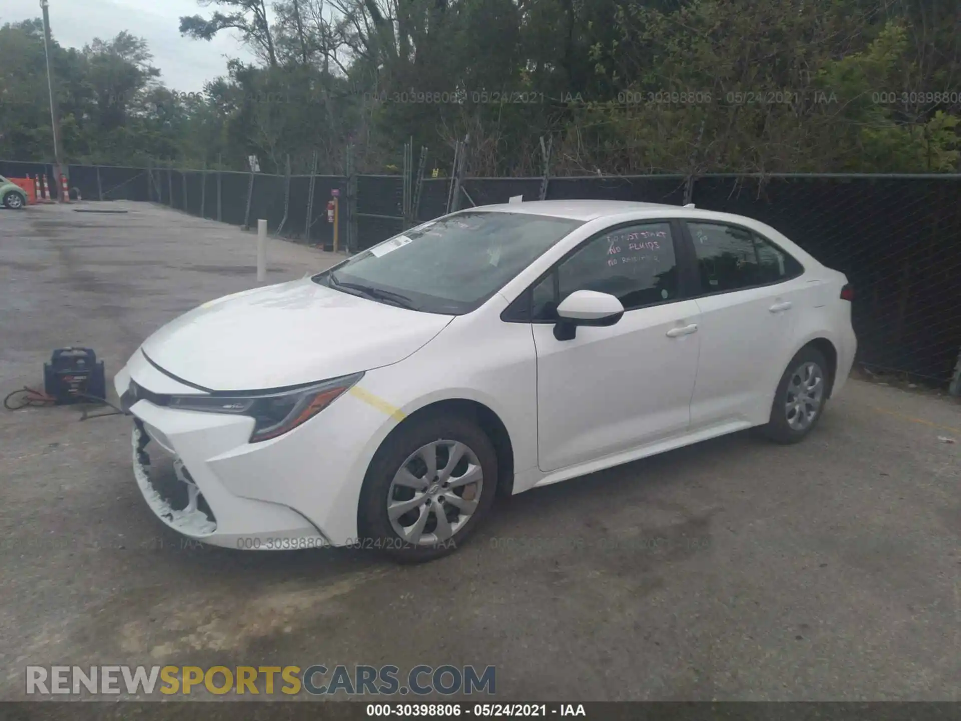 2 Photograph of a damaged car 5YFEPMAE1MP217975 TOYOTA COROLLA 2021