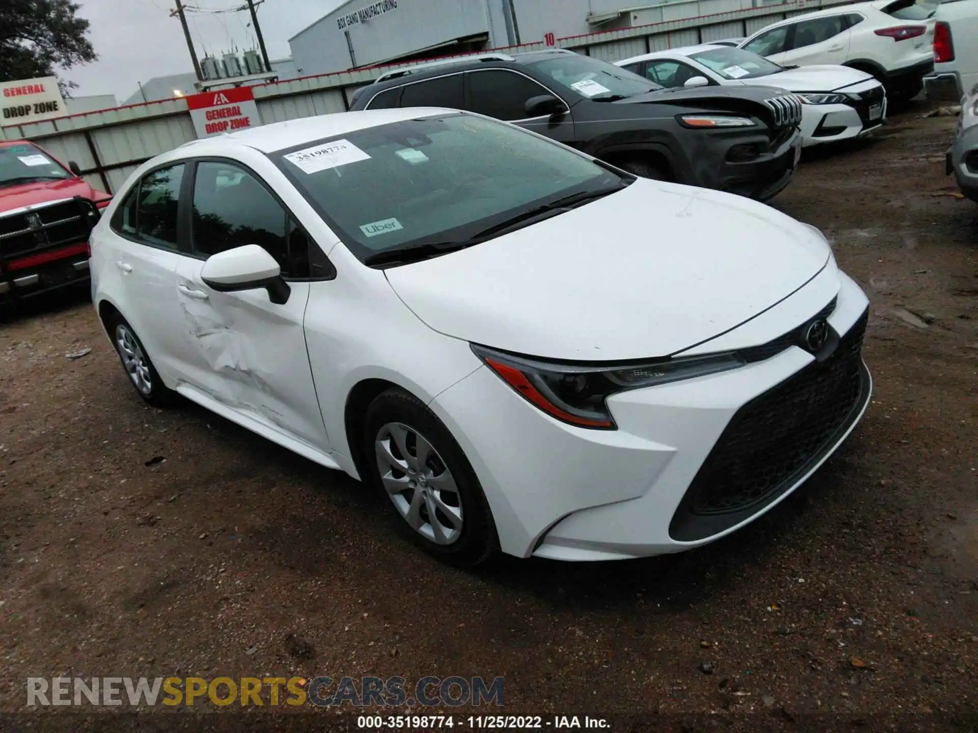 1 Photograph of a damaged car 5YFEPMAE1MP220276 TOYOTA COROLLA 2021