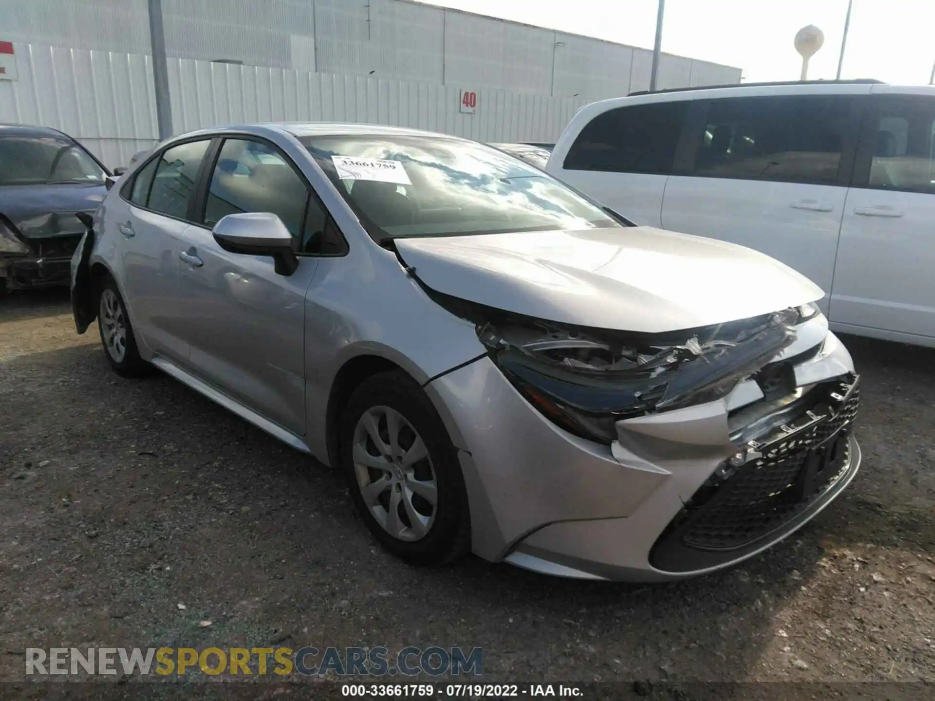 1 Photograph of a damaged car 5YFEPMAE1MP221640 TOYOTA COROLLA 2021