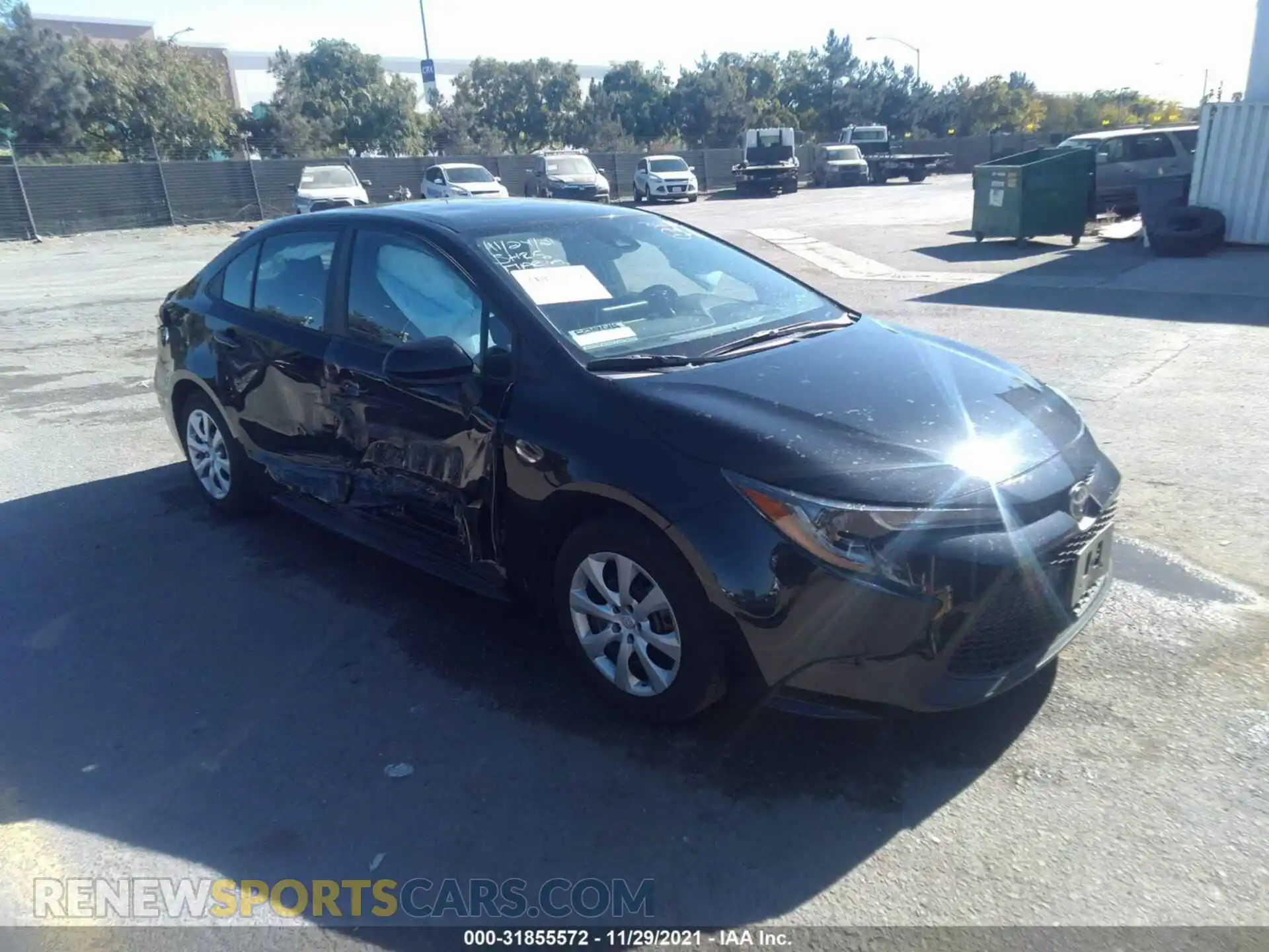 1 Photograph of a damaged car 5YFEPMAE1MP222321 TOYOTA COROLLA 2021