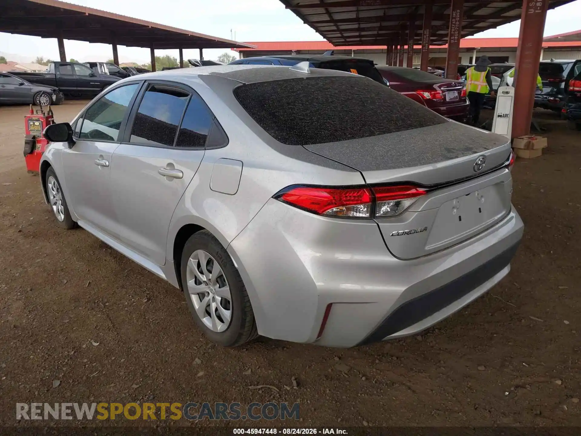 3 fotografías del automóvil dañado 5YFEPMAE1MP225056 TOYOTA COROLLA 2021