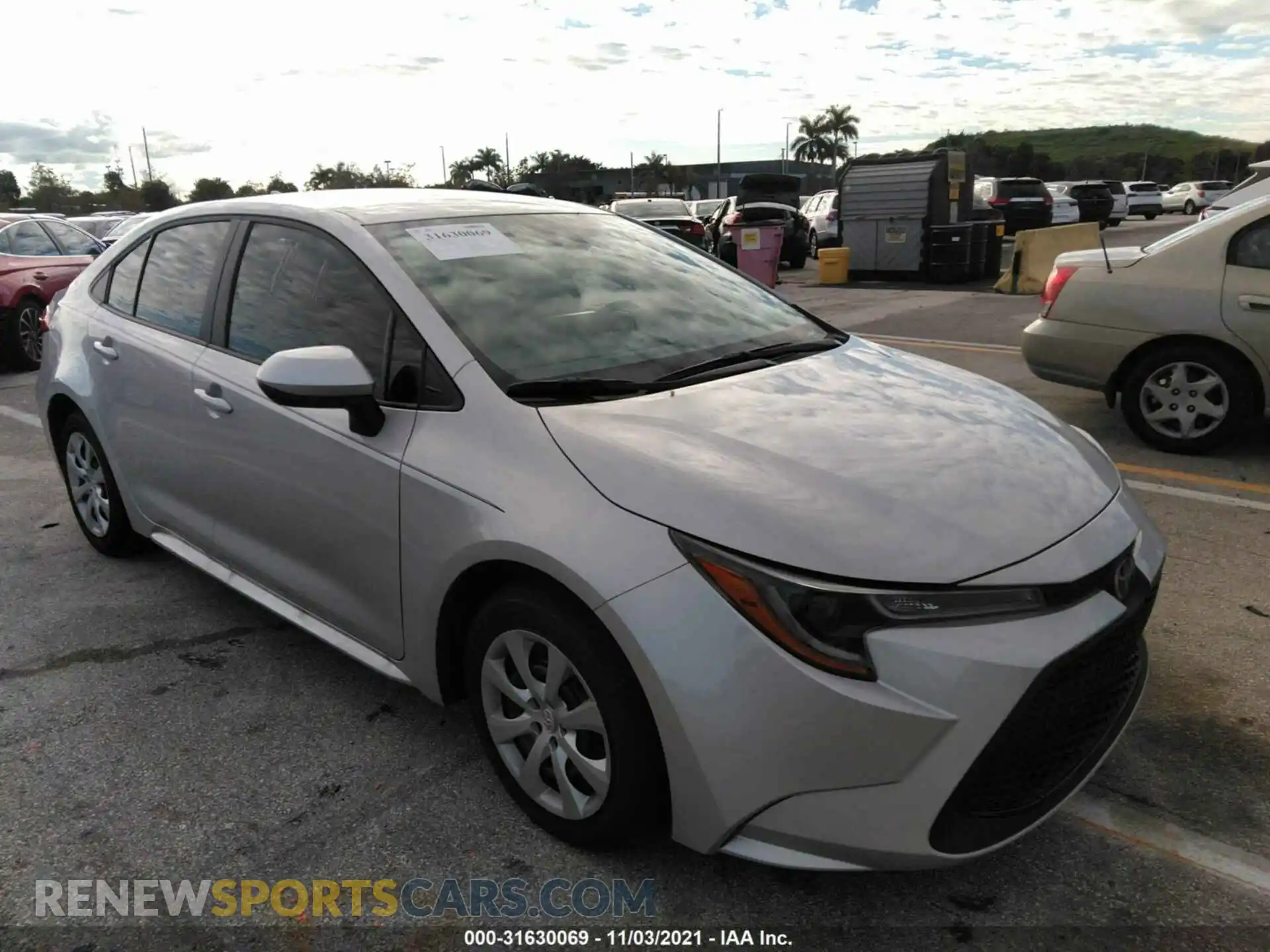 1 Photograph of a damaged car 5YFEPMAE1MP237336 TOYOTA COROLLA 2021
