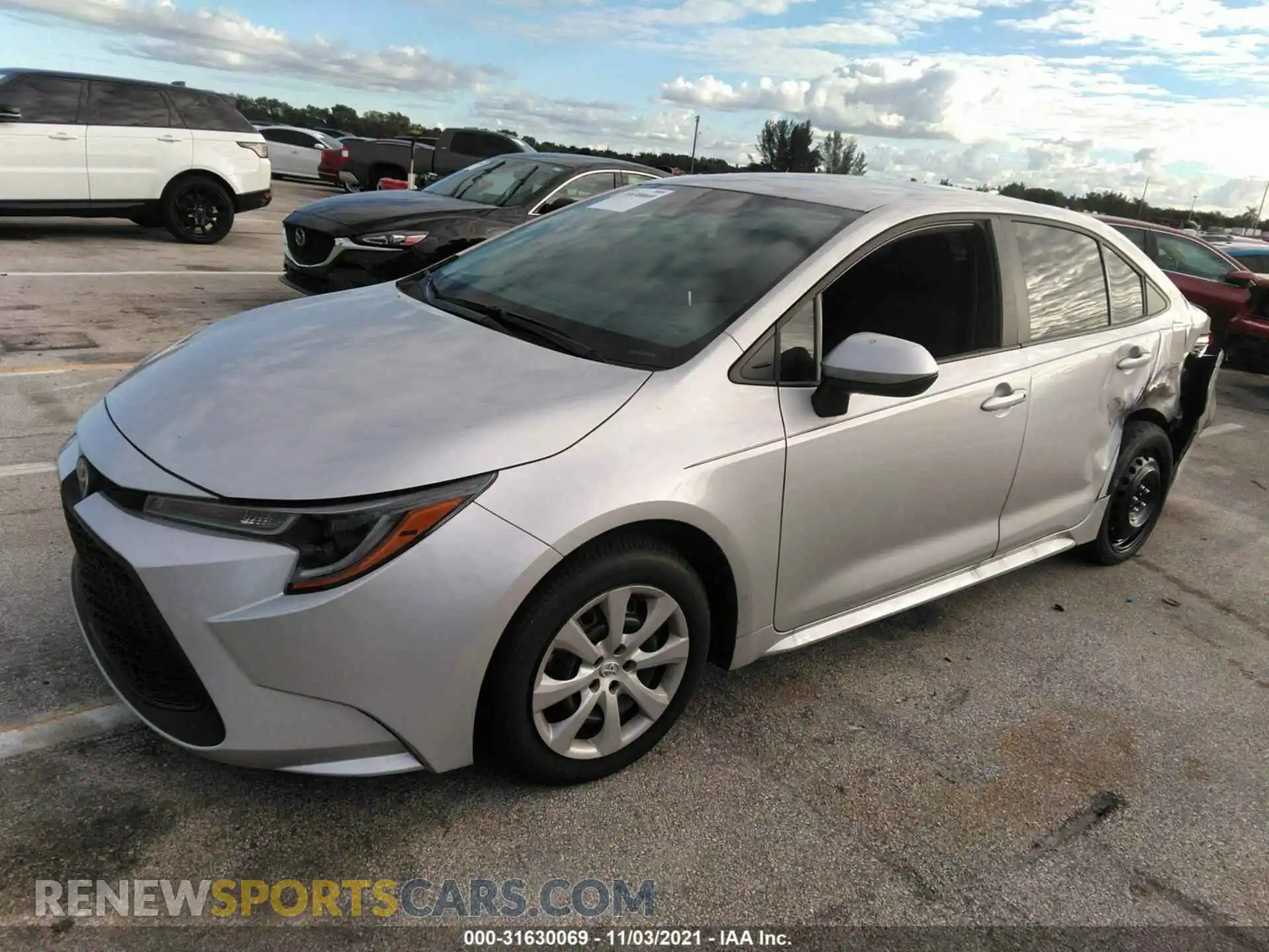 2 Photograph of a damaged car 5YFEPMAE1MP237336 TOYOTA COROLLA 2021