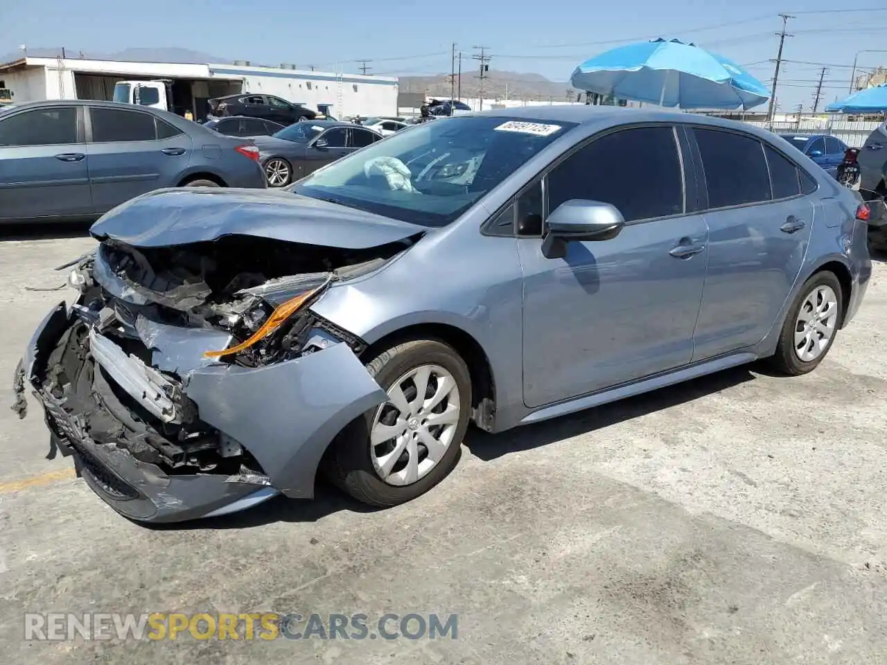1 fotografías del automóvil dañado 5YFEPMAE1MP246232 TOYOTA COROLLA 2021