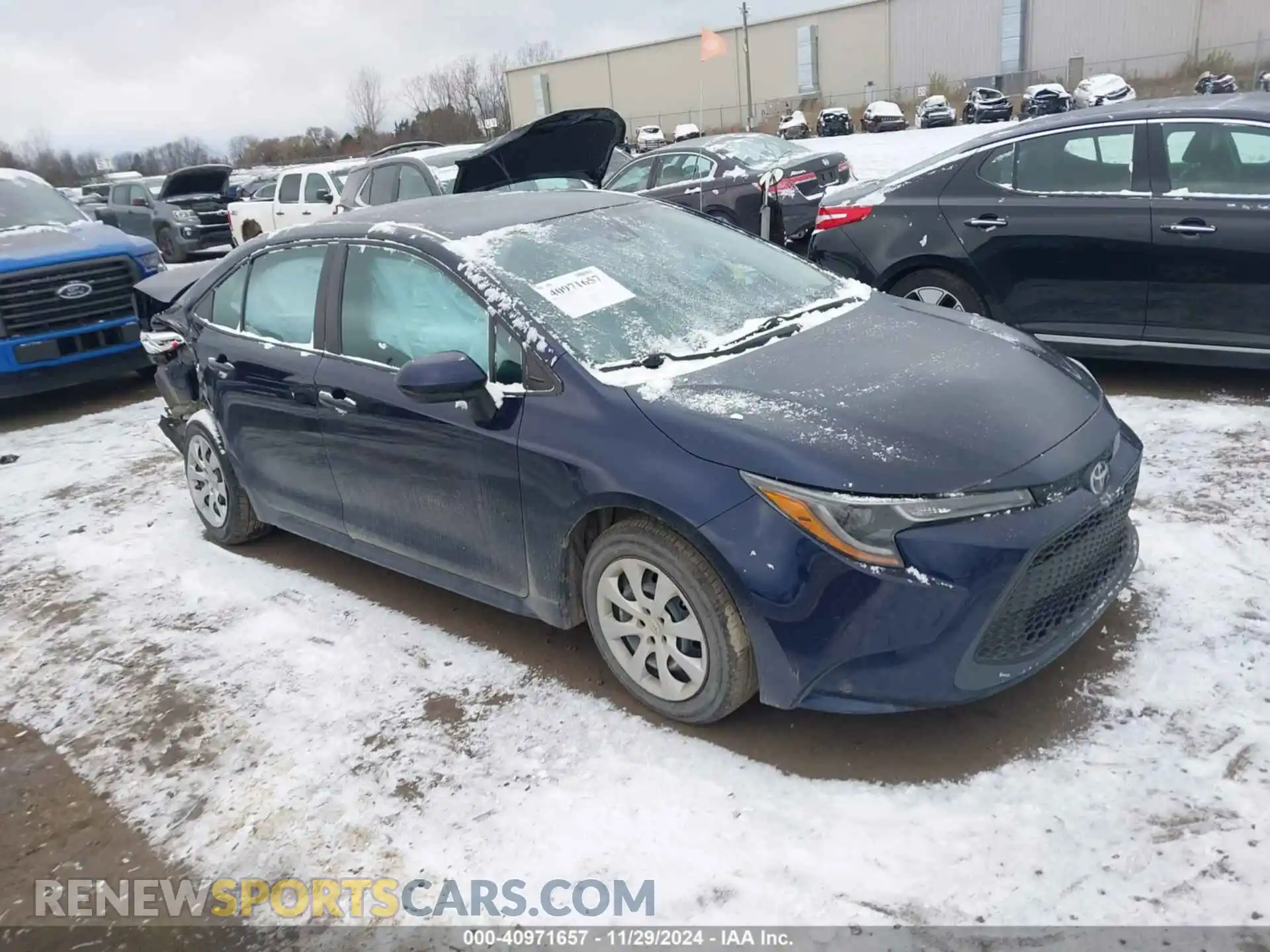 1 Photograph of a damaged car 5YFEPMAE1MP249826 TOYOTA COROLLA 2021
