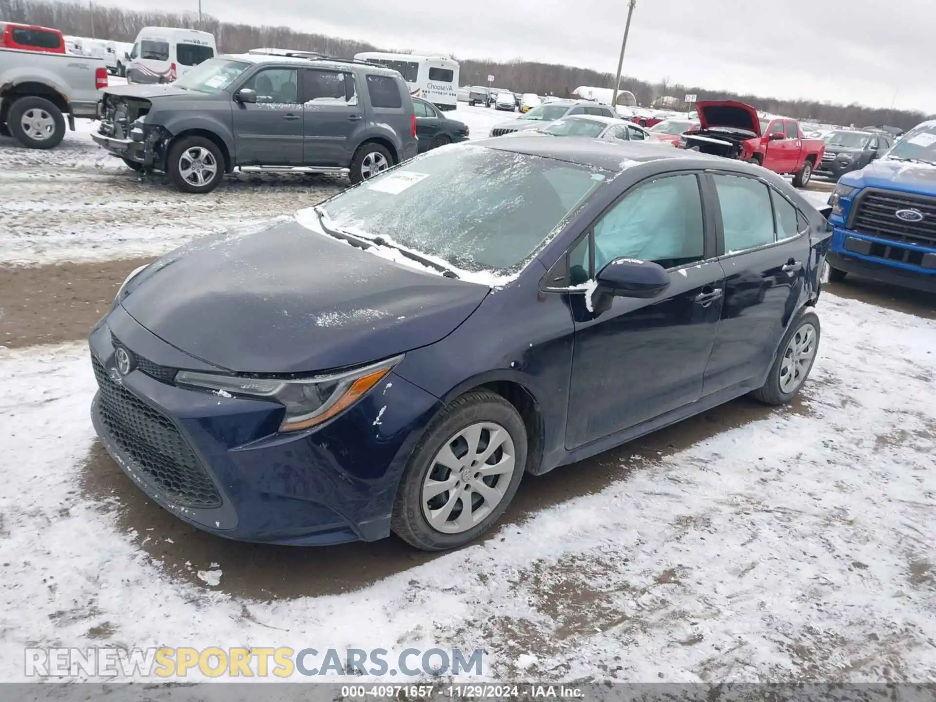 2 Photograph of a damaged car 5YFEPMAE1MP249826 TOYOTA COROLLA 2021