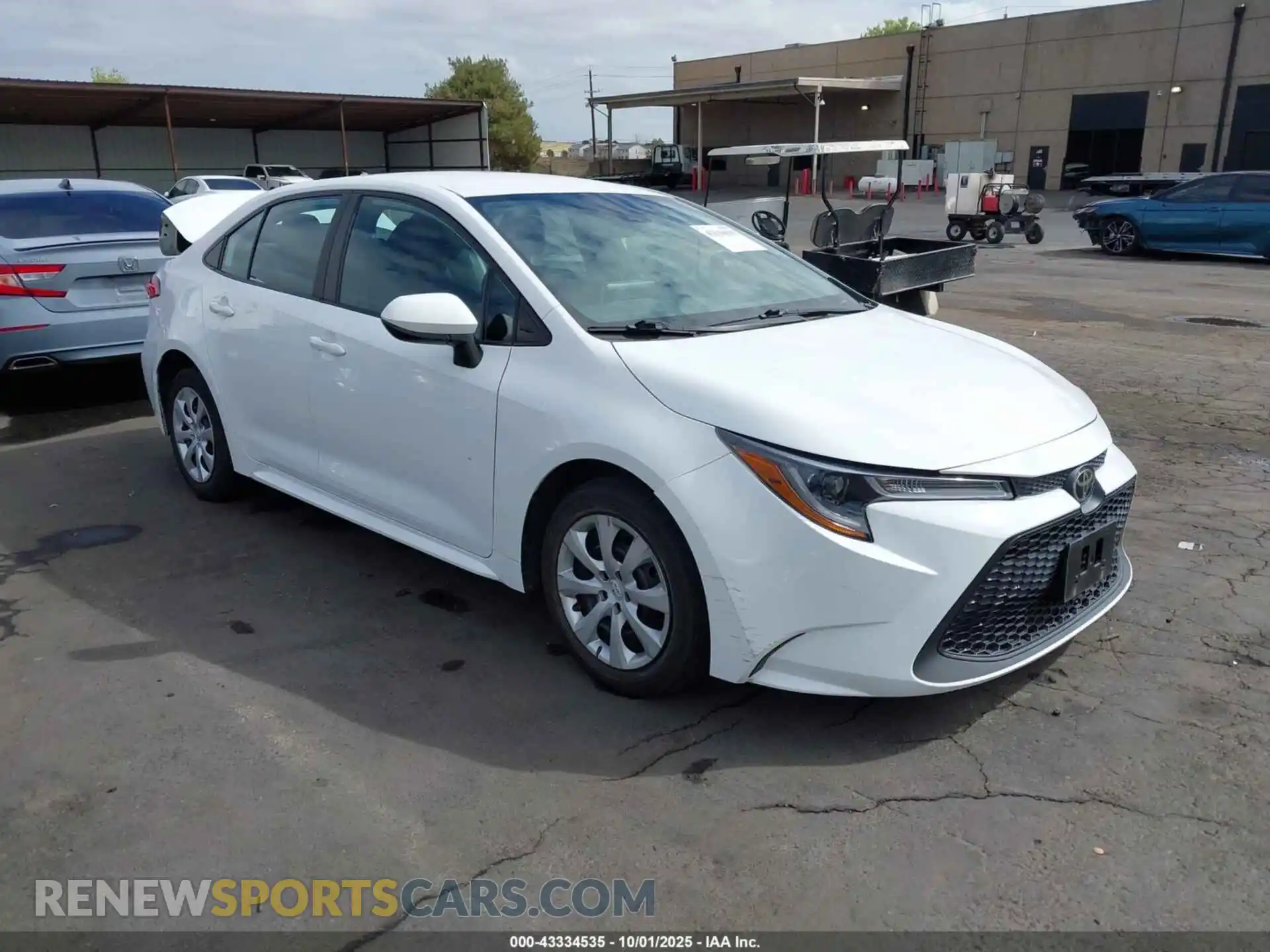 1 Photograph of a damaged car 5YFEPMAE1MP259238 TOYOTA COROLLA 2021