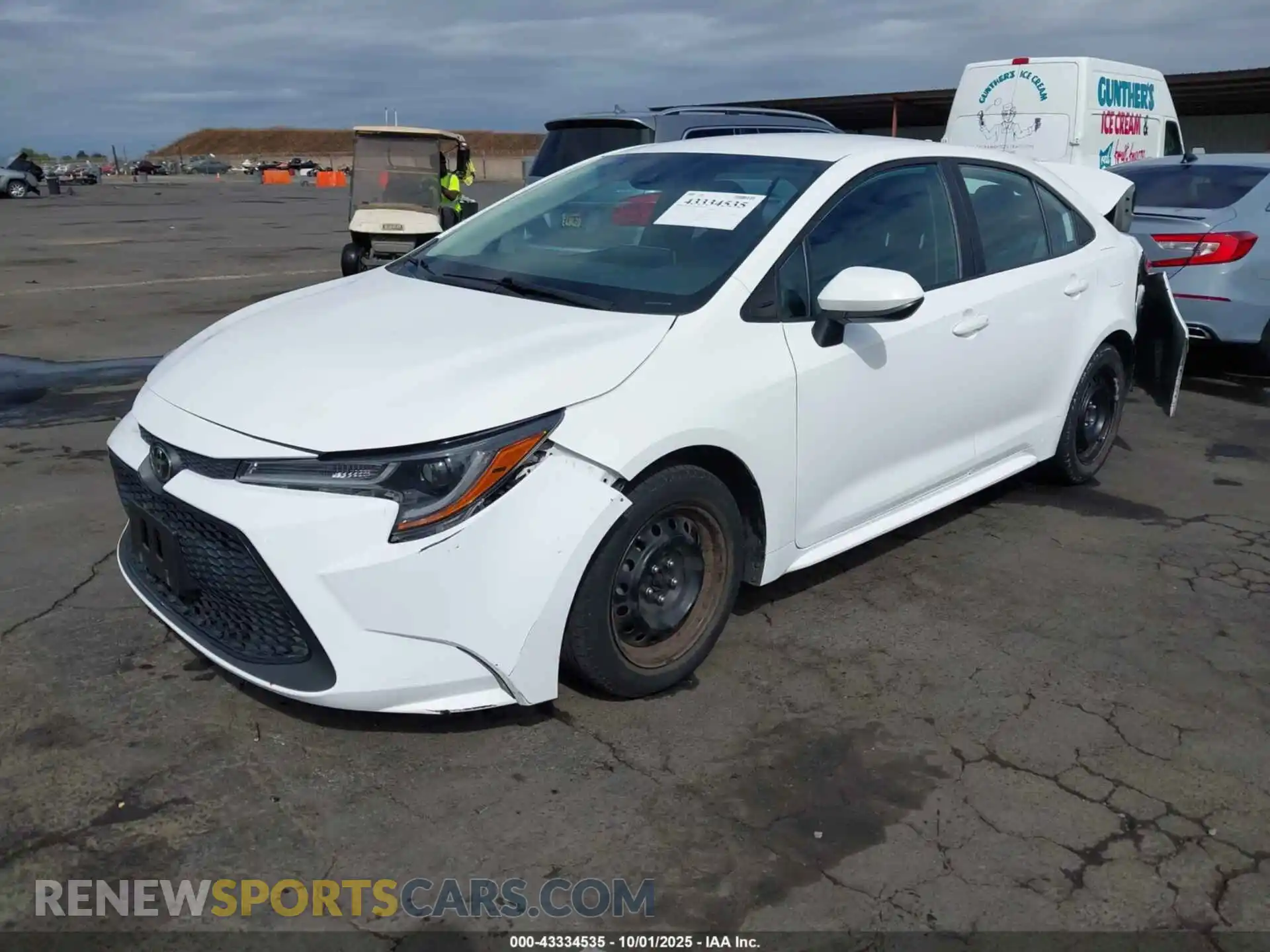 2 Photograph of a damaged car 5YFEPMAE1MP259238 TOYOTA COROLLA 2021