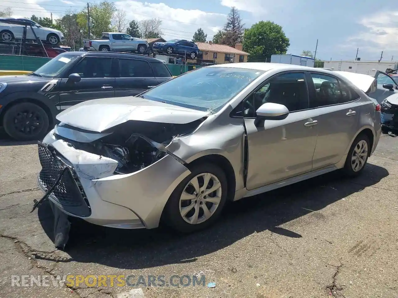 1 Photograph of a damaged car 5YFEPMAE1MP260972 TOYOTA COROLLA 2021
