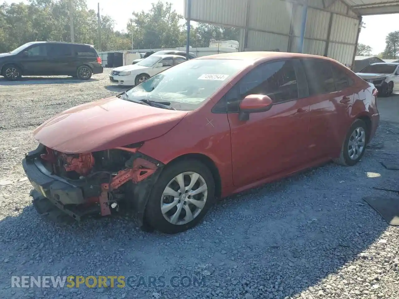 1 Photograph of a damaged car 5YFEPMAE2MP147385 TOYOTA COROLLA 2021