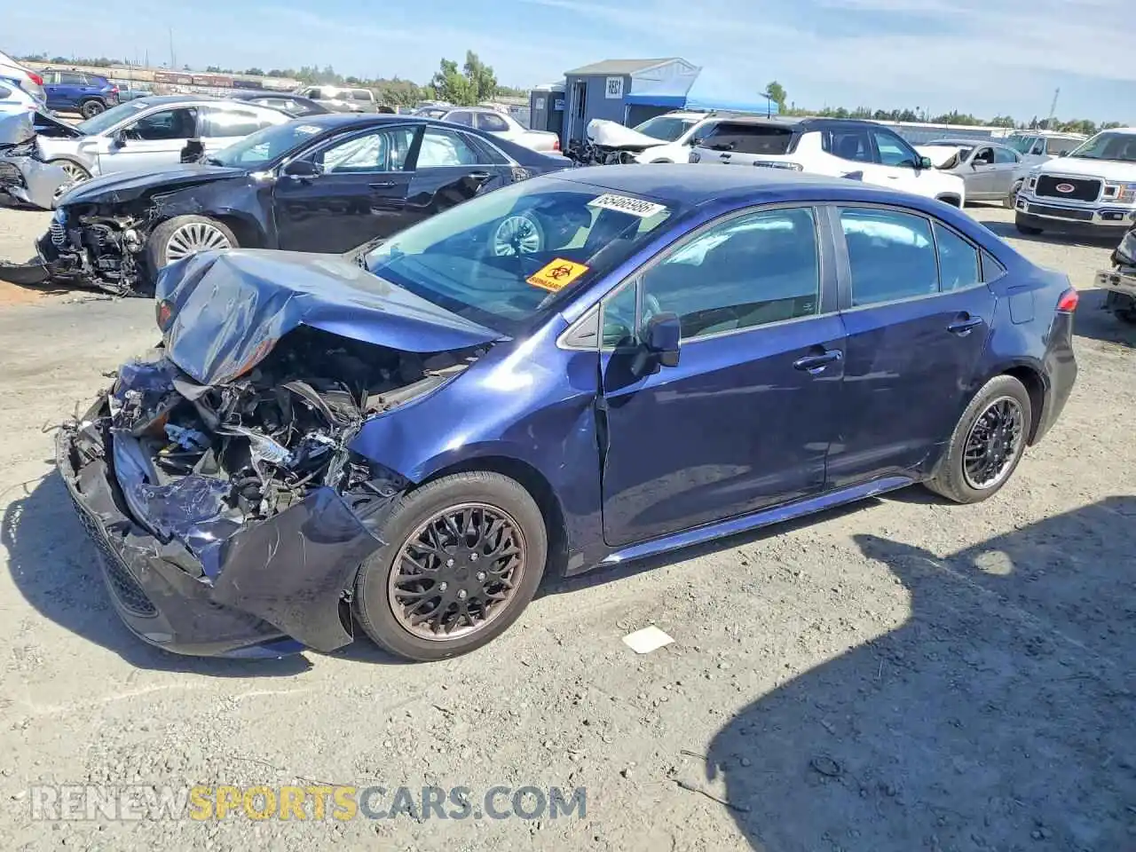 1 fotografías del automóvil dañado 5YFEPMAE2MP164834 TOYOTA COROLLA 2021