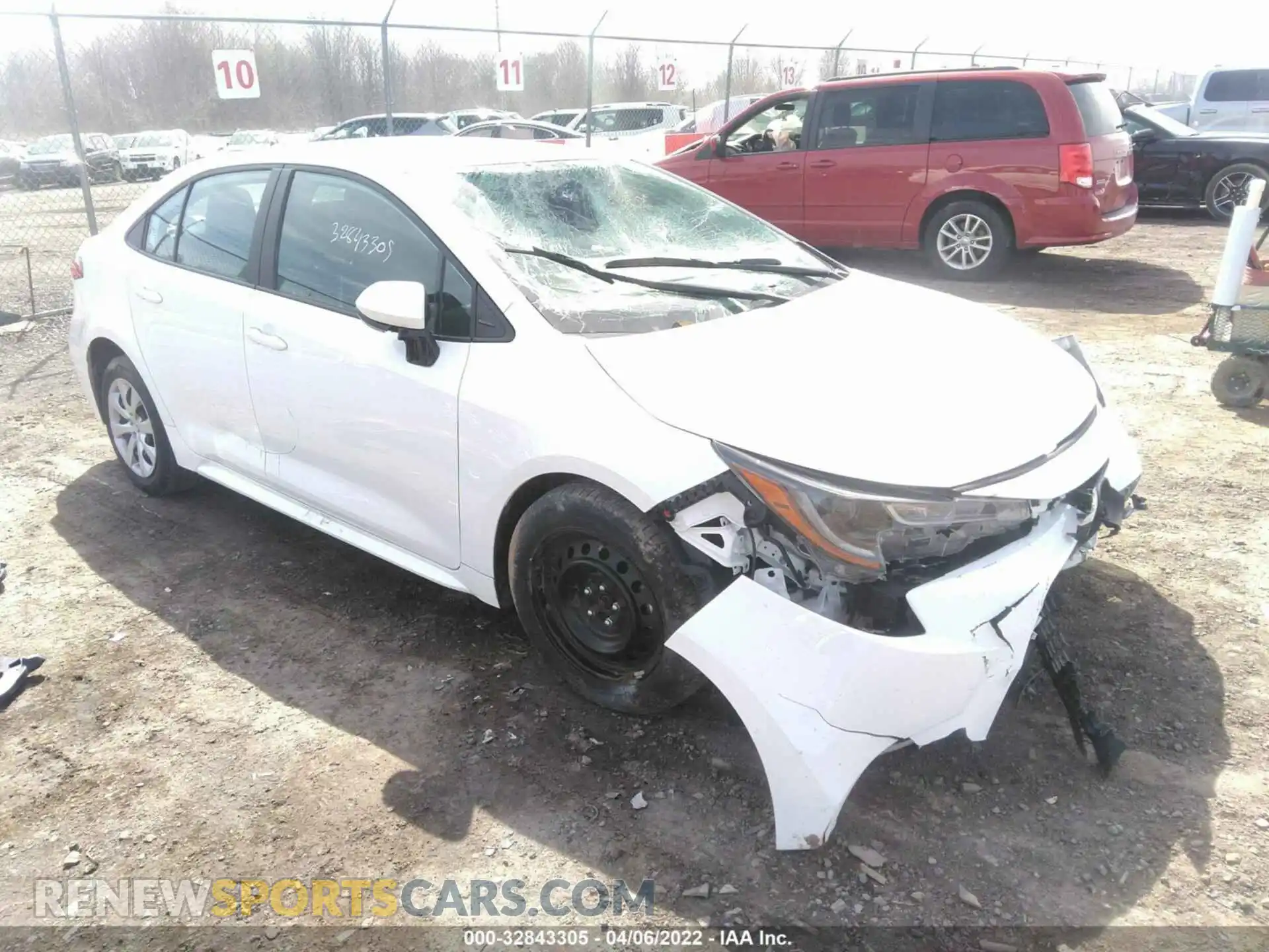 1 Photograph of a damaged car 5YFEPMAE2MP166759 TOYOTA COROLLA 2021