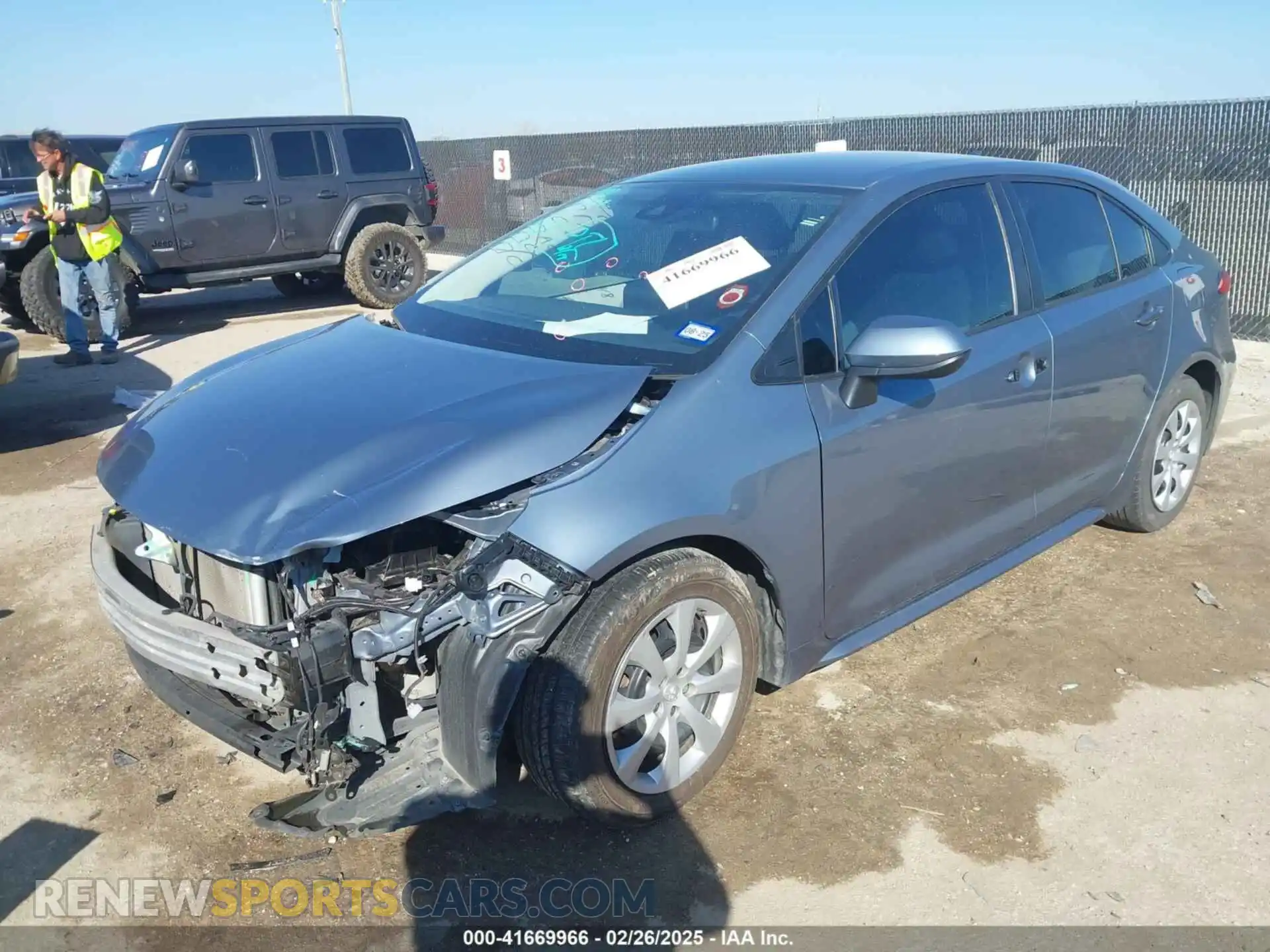 2 Photograph of a damaged car 5YFEPMAE2MP174599 TOYOTA COROLLA 2021