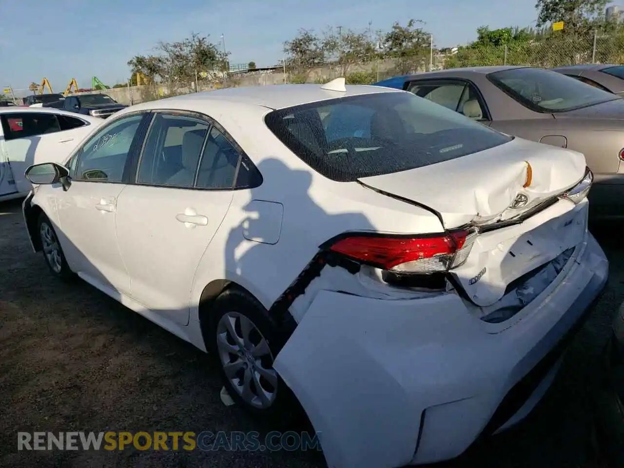 3 Photograph of a damaged car 5YFEPMAE2MP175364 TOYOTA COROLLA 2021