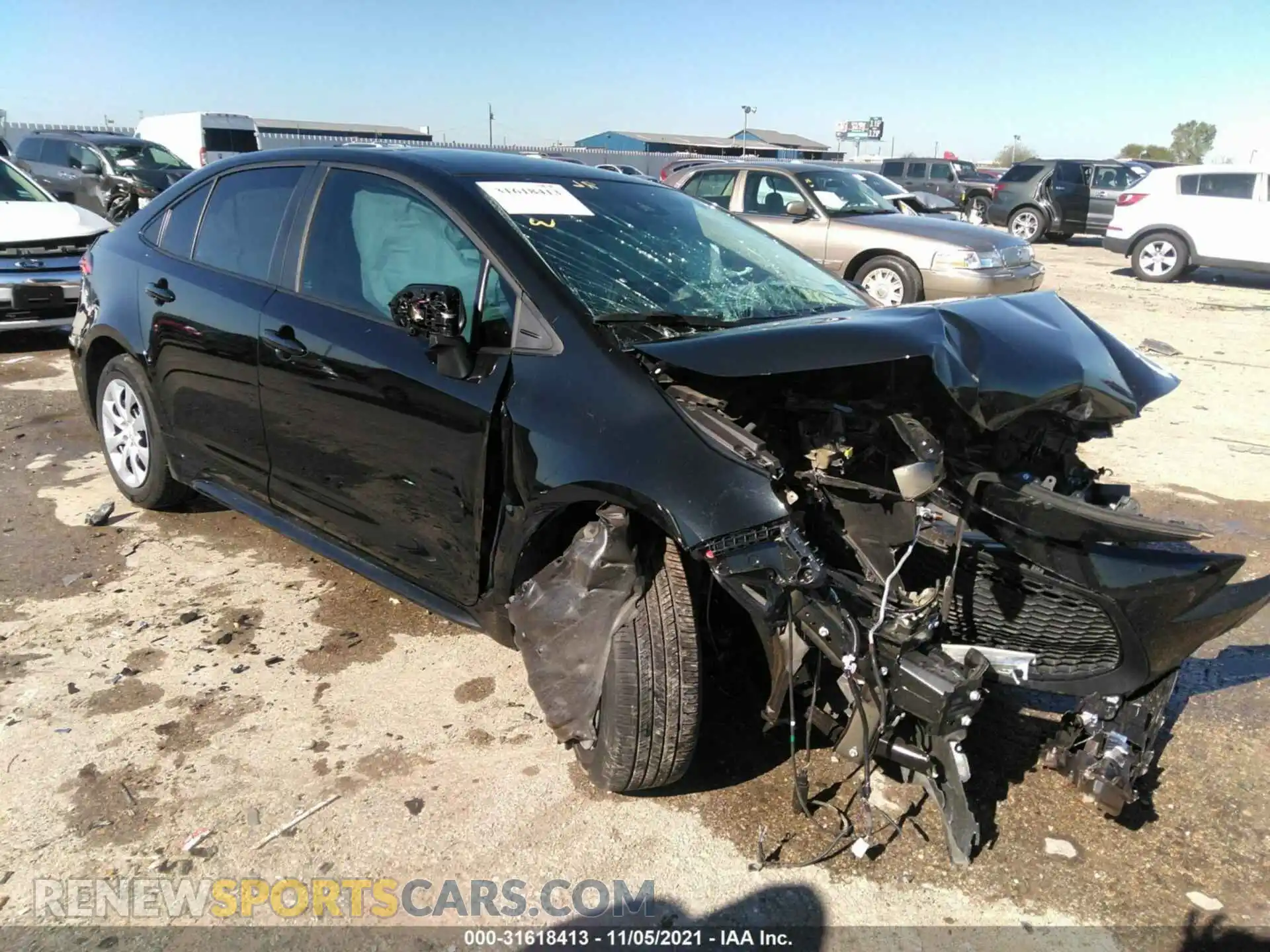 1 Photograph of a damaged car 5YFEPMAE2MP176305 TOYOTA COROLLA 2021