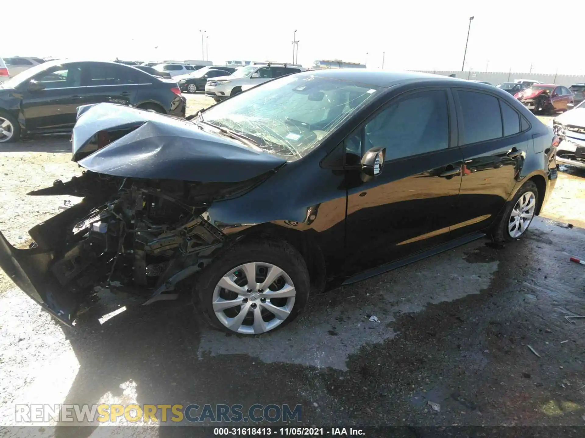 2 Photograph of a damaged car 5YFEPMAE2MP176305 TOYOTA COROLLA 2021