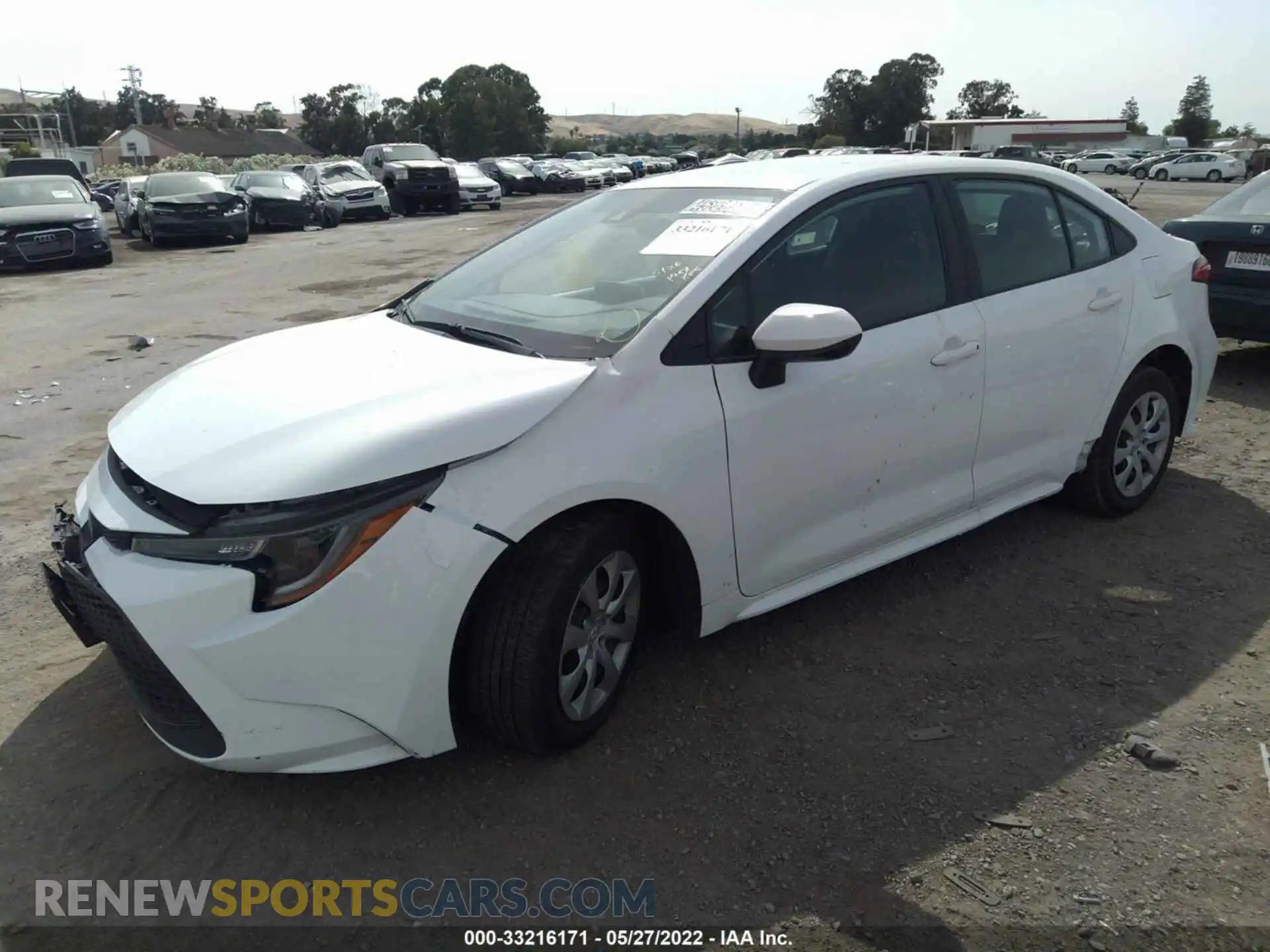 2 Photograph of a damaged car 5YFEPMAE2MP176336 TOYOTA COROLLA 2021