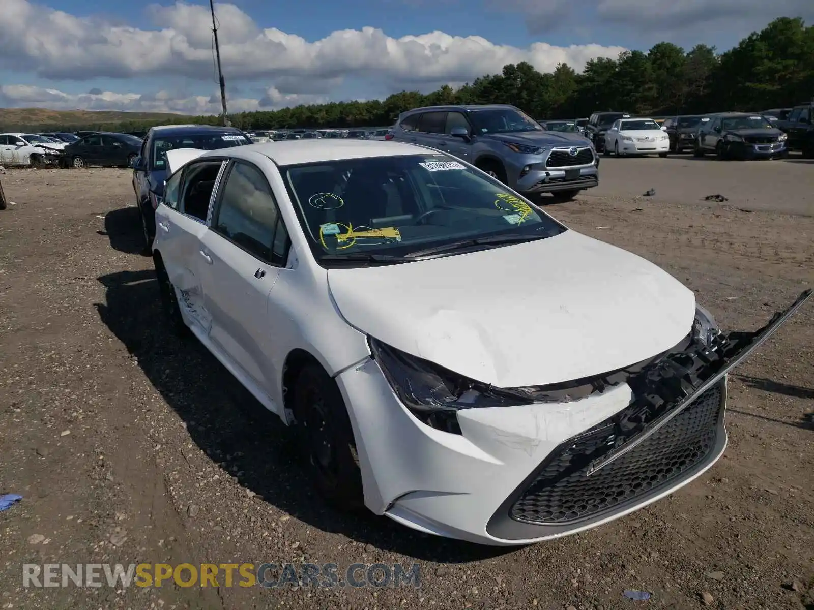 1 Photograph of a damaged car 5YFEPMAE2MP177924 TOYOTA COROLLA 2021