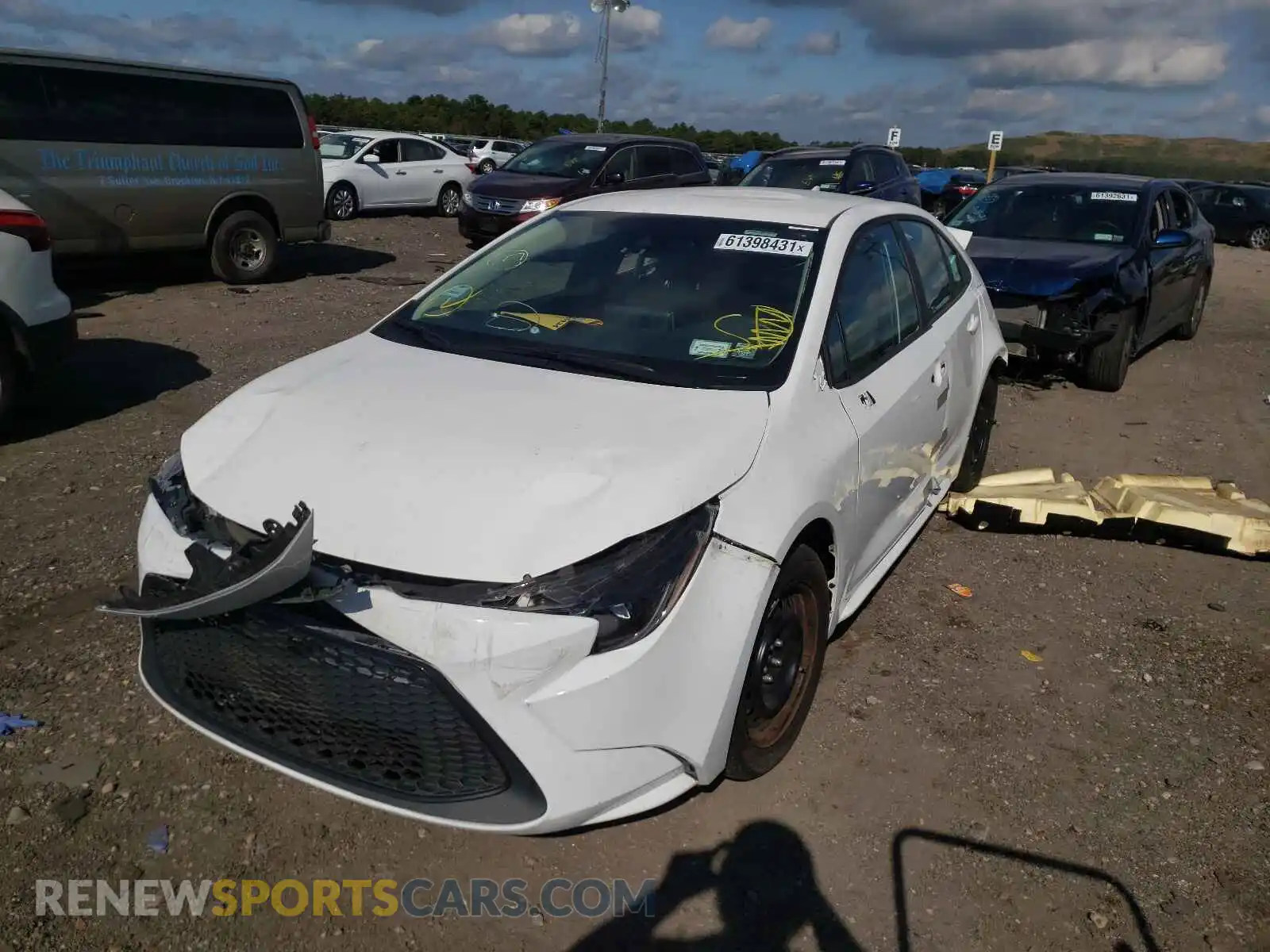 2 Photograph of a damaged car 5YFEPMAE2MP177924 TOYOTA COROLLA 2021
