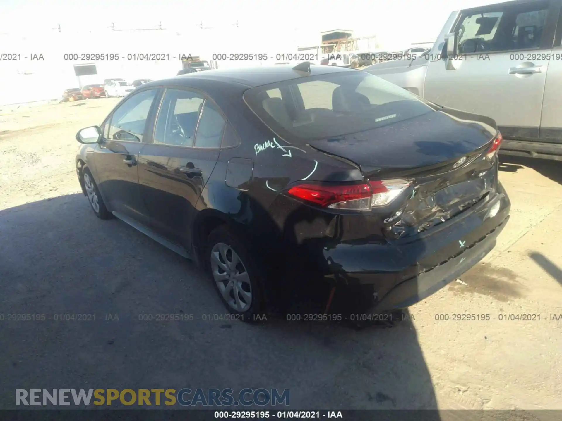 3 Photograph of a damaged car 5YFEPMAE2MP179284 TOYOTA COROLLA 2021
