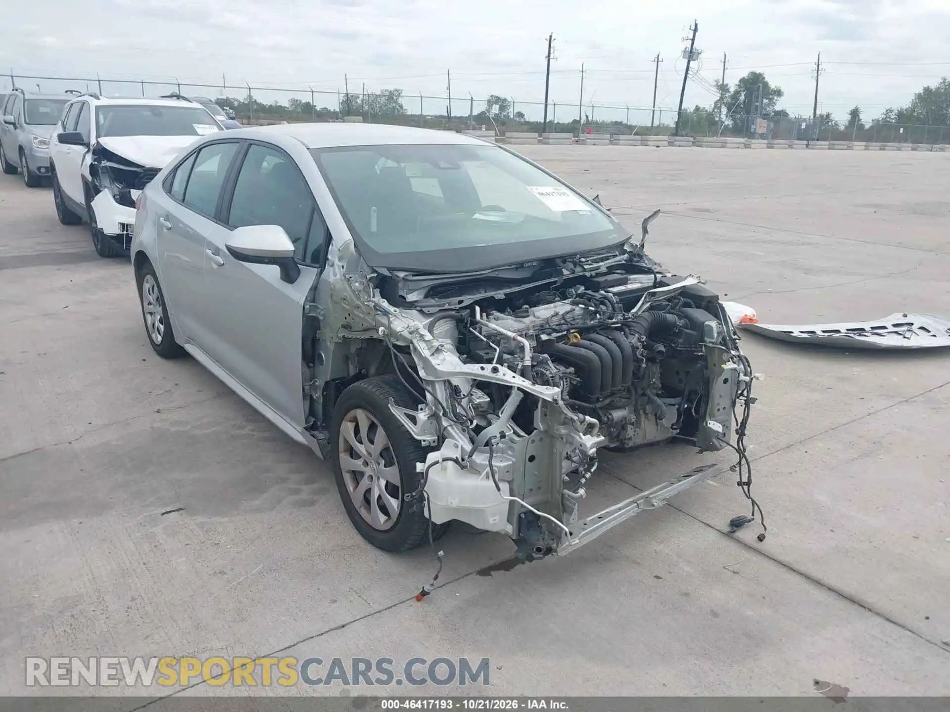 1 Photograph of a damaged car 5YFEPMAE2MP179947 TOYOTA COROLLA 2021