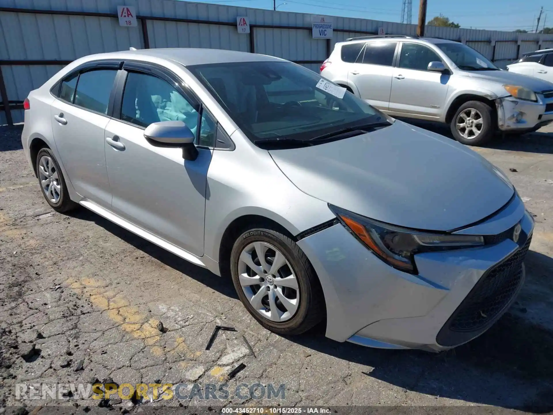 1 Photograph of a damaged car 5YFEPMAE2MP180774 TOYOTA COROLLA 2021
