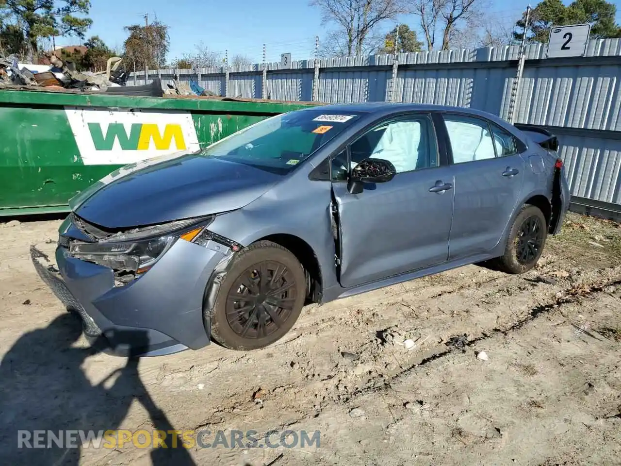 1 Photograph of a damaged car 5YFEPMAE2MP180872 TOYOTA COROLLA 2021