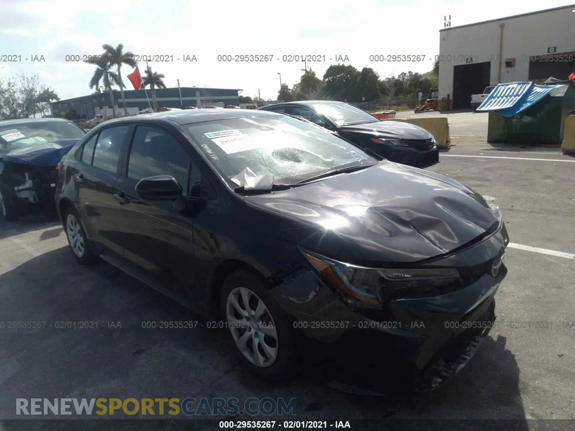 1 Photograph of a damaged car 5YFEPMAE2MP185165 TOYOTA COROLLA 2021