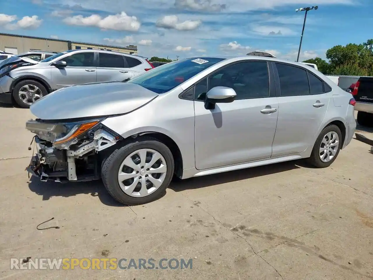 1 Photograph of a damaged car 5YFEPMAE2MP186431 TOYOTA COROLLA 2021