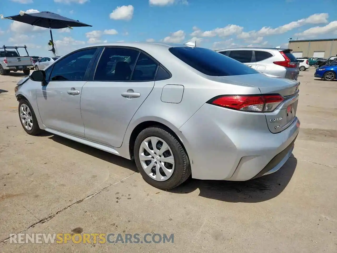 2 Photograph of a damaged car 5YFEPMAE2MP186431 TOYOTA COROLLA 2021