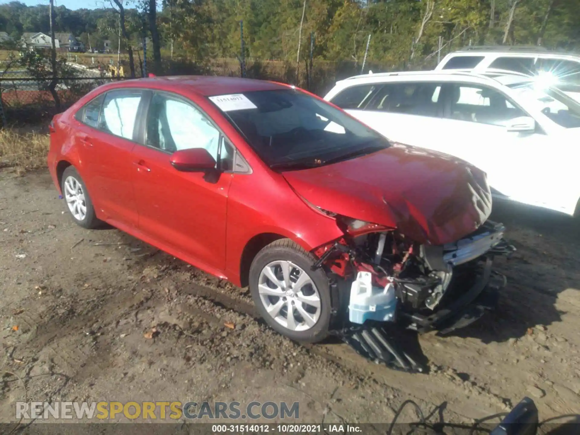 1 Photograph of a damaged car 5YFEPMAE2MP187675 TOYOTA COROLLA 2021