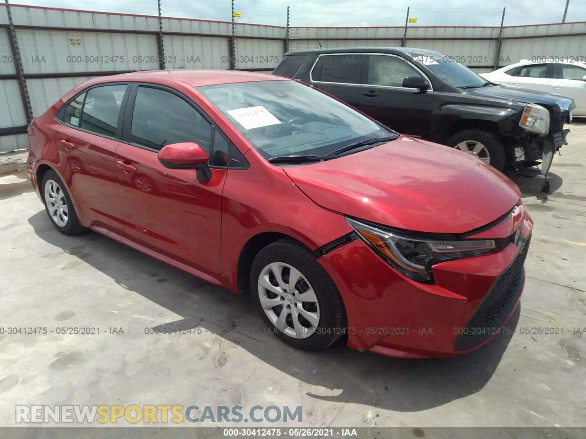 1 Photograph of a damaged car 5YFEPMAE2MP190589 TOYOTA COROLLA 2021