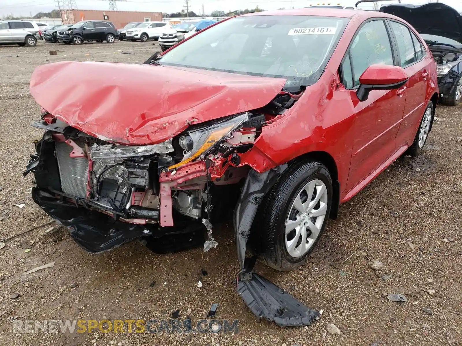 2 Photograph of a damaged car 5YFEPMAE2MP191984 TOYOTA COROLLA 2021