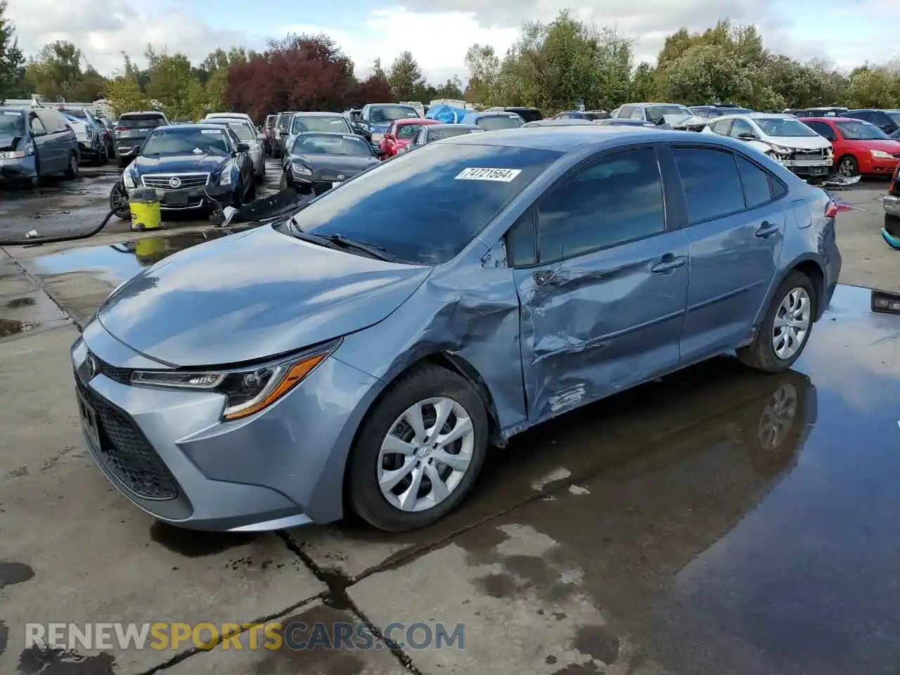 1 Photograph of a damaged car 5YFEPMAE2MP192343 TOYOTA COROLLA 2021