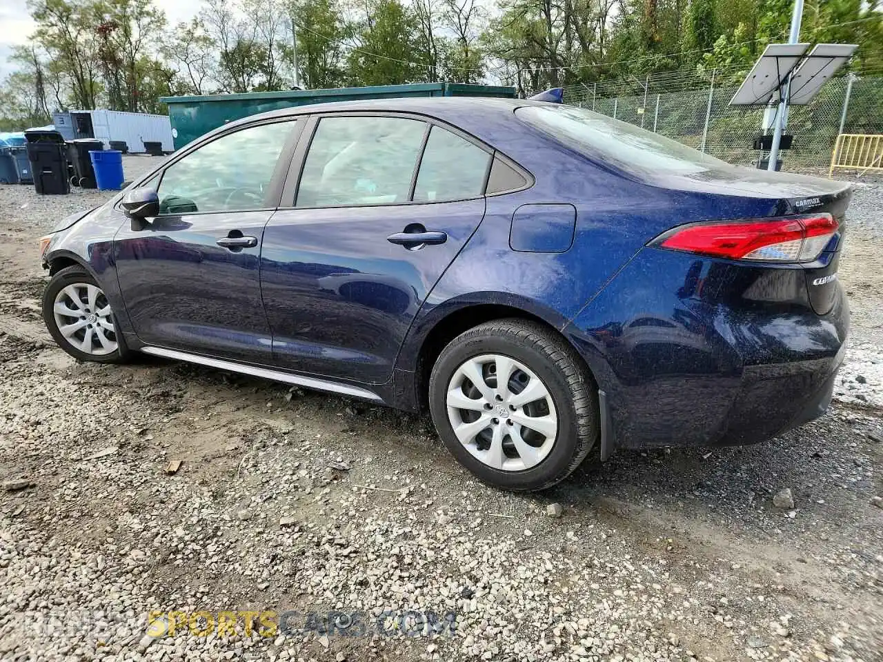 2 Photograph of a damaged car 5YFEPMAE2MP196022 TOYOTA COROLLA 2021